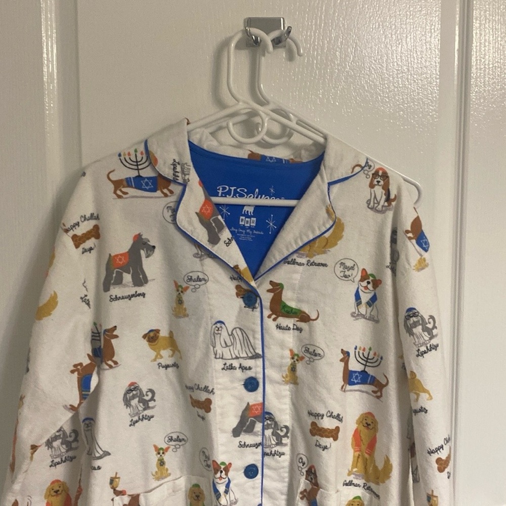 NWT PJ Salvage Flannel PJs in Hanukkah Print *Price Firm*